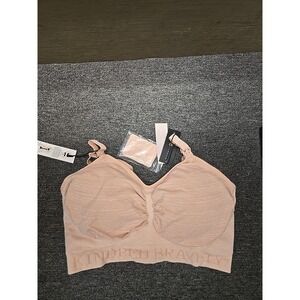 KINDRED BRAVELY Sublime Hands Free Pumping Nursing Bra Pink Heather XL Nwt